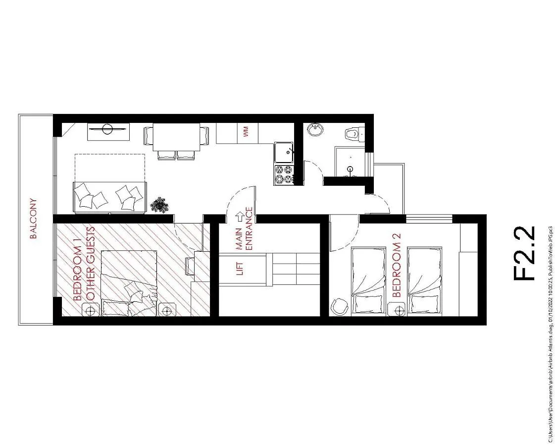 Homestay F2 2 Lovely Room, Living And Bathroom Shared , St Julians Saint Julian's